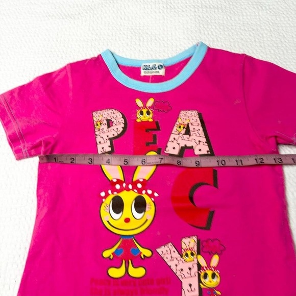 KLC pink "peacy" baby tee from japan - Picture 5 of 6